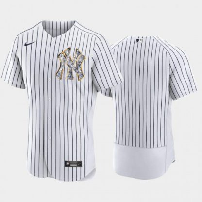 New York New York Yankees Blank Men's Nike Diamond Edition MLB Jersey - Navy