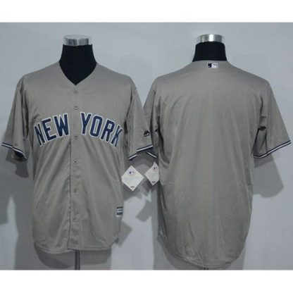 New York Yankees Blank Grey New Cool Base Stitched MLB Jersey