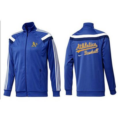 MLB Oakland Oakland Athletics Zip Jacket Blue_2