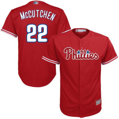 Philadelphia Phillies #22 Andrew McCutchen Red New Cool Base Stitched MLB Jersey