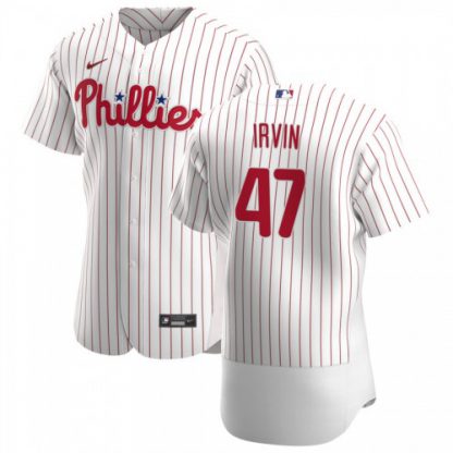 Philadelphia Philadelphia Phillies #47 Cole Irvin Men's Nike White Home 2020 Authentic Player MLB Jersey