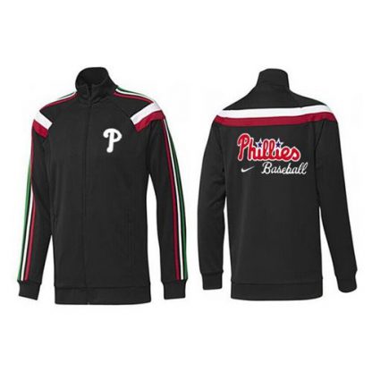 MLB Philadelphia Philadelphia Phillies Zip Jacket Black_1