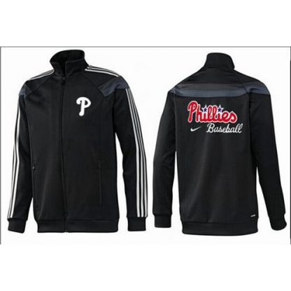 MLB Philadelphia Philadelphia Phillies Zip Jacket Black_2