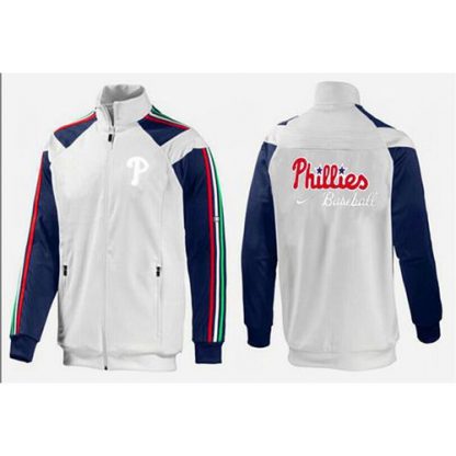 MLB Philadelphia Philadelphia Phillies Zip Jacket White_1