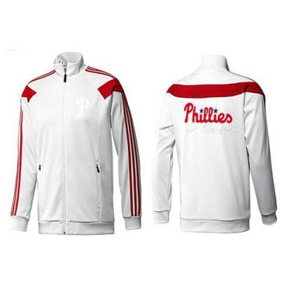 MLB Philadelphia Philadelphia Phillies Zip Jacket White_2
