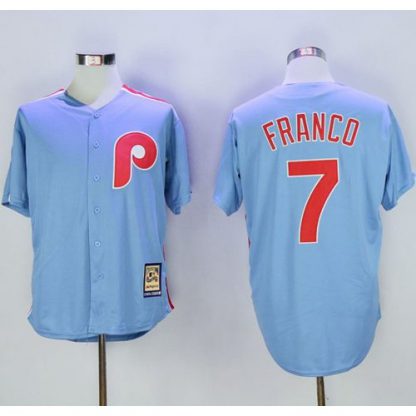 Philadelphia Phillies #7 Maikel Franco Light Blue Cooperstown Stitched MLB Jersey