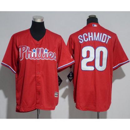 Philadelphia Phillies #20 Mike Schmidt Red Cool Base Stitched Youth MLB Jersey