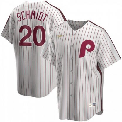 Philadelphia Philadelphia Phillies #20 Mike Schmidt Nike Home Cooperstown Collection Player MLB Jersey White