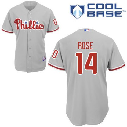 Philadelphia Phillies #14 Pete Rose Grey Cool Base Stitched Youth MLB Jersey