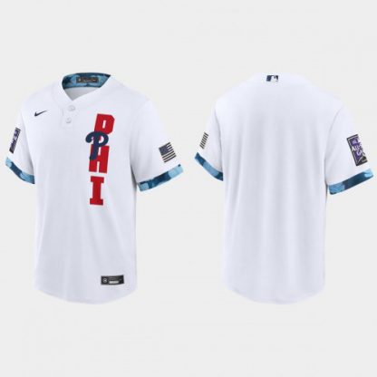 Philadelphia Philadelphia Phillies 2021 Mlb All Star Game Fan's Version White Jersey
