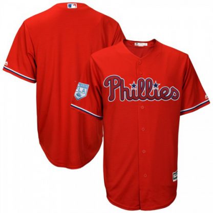 Philadelphia Phillies Blank Red 2019 Spring Training Cool Base Stitched MLB Jersey