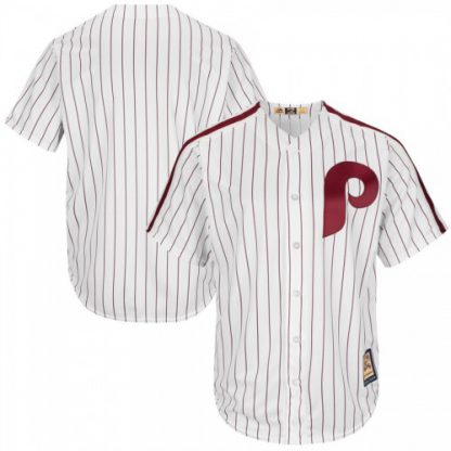 Philadelphia Philadelphia Phillies Majestic Cooperstown Cool Base Team Jersey White Red