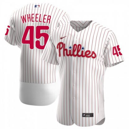 Philadelphia Philadelphia Phillies #45 Zack Wheeler Men's Nike White Alternate 2020 Authentic Player MLB Jersey