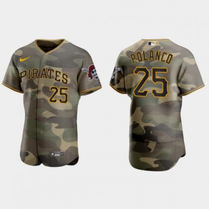 Pittsburgh Pittsburgh Pirates #25 Gregory Polanco Men's Nike 2021 Armed Forces Day Authentic MLB Jersey -Camo