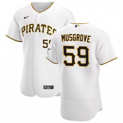Pittsburgh Pittsburgh Pirates #59 Joe Musgrove Men's Nike White Home 2020 Authentic Player MLB Jersey