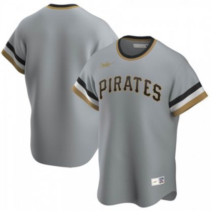 Pittsburgh Pittsburgh Pirates Nike Road Cooperstown Collection Team MLB Jersey Gray