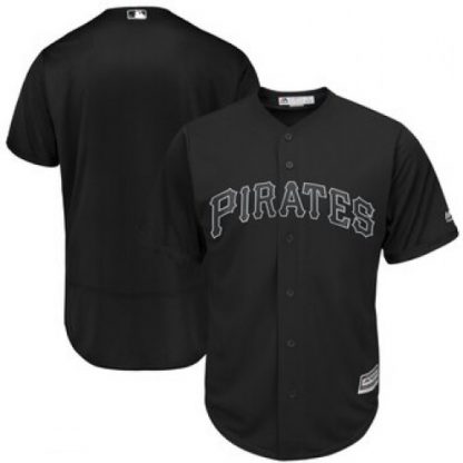Pittsburgh Pittsburgh Pirates Blank Majestic 2019 Players' Weekend Cool Base Team Jersey Black