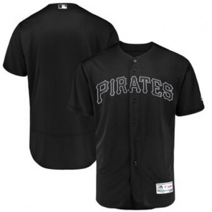 Pittsburgh Pittsburgh Pirates Blank Majestic 2019 Players' Weekend Flex Base Authentic Team Jersey Black