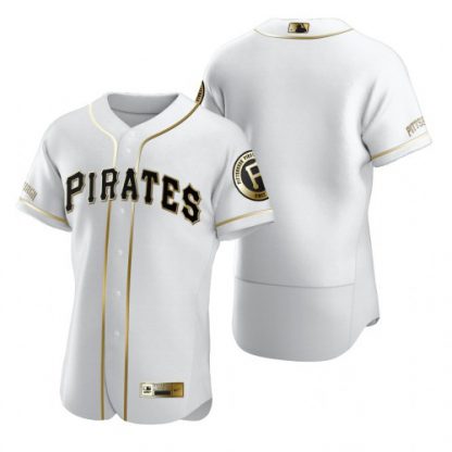 Pittsburgh Pittsburgh Pirates Blank White Nike Men's Authentic Golden Edition MLB Jersey