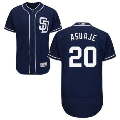 San Diego Padres #20 Carlos Asuaje Navy Blue Flexbase Authentic Collection Stitched MLB Jersey