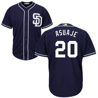San Diego Padres #20 Carlos Asuaje Navy Blue New Cool Base Stitched MLB Jersey