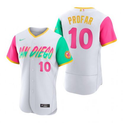 San Diego San Diego Padres #10 Jurickson Profar 2022 City Connect Men's Nike Authentic Jersey - White