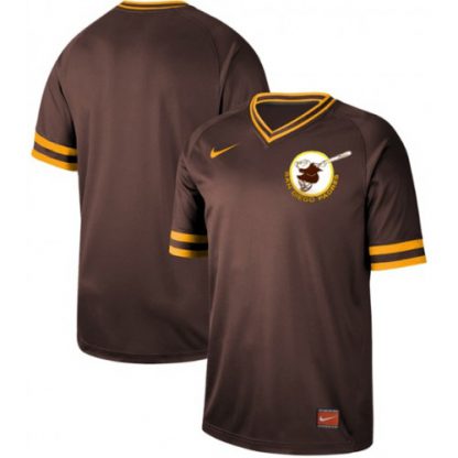 Nike San Diego Padres Blank Brown Authentic Cooperstown Collection Stitched MLB Jersey