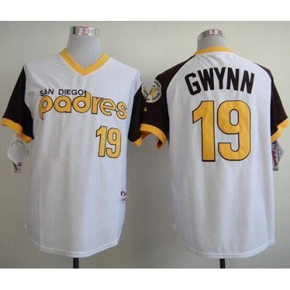 San Diego Padres #19 Tony Gwynn White 1978 Turn Back The Clock Stitched MLB Jersey