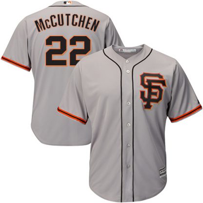 San Francisco Giants #22 Andrew McCutchen Grey New Cool Base Road 2 Stitched MLB Jersey