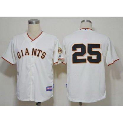 San Francisco Giants #25 Barry Bonds Cream Cool Base Stitched MLB Jersey