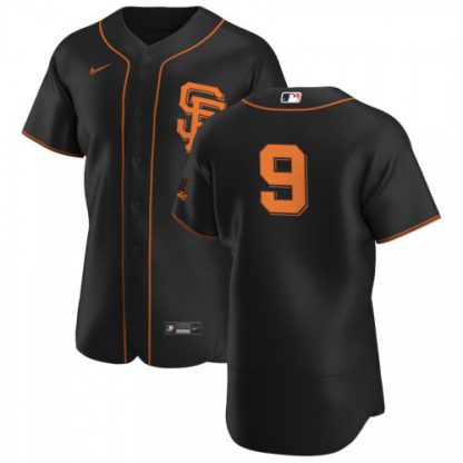 San Francisco San Francisco Giants #9 Brandon Belt Men's Nike Black Alternate 2020 Authentic Player MLB Jersey