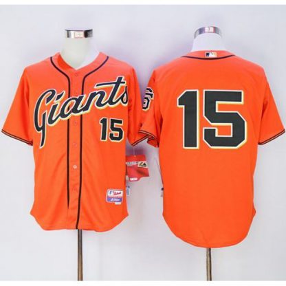 San Francisco Giants #15 Bruce Bochy Orange Alternate Cool Base Stitched MLB Jersey