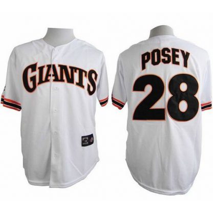 San Francisco Giants #28 Buster Posey White 1989 Turn Back The Clock Stitched MLB Jersey