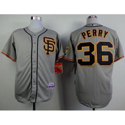 San Francisco Giants #36 Gaylord Perry Grey Cool Base Stitched MLB Jersey