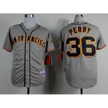 San Francisco Giants #36 Gaylord Perry Grey Road Cool Base Stitched MLB Jersey