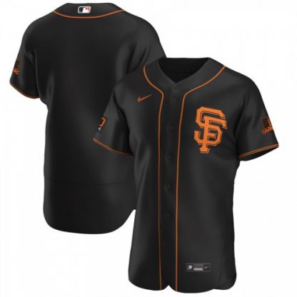 San Francisco San Francisco Giants Men's Nike Black Alternate 2020 Authentic Team MLB Jersey