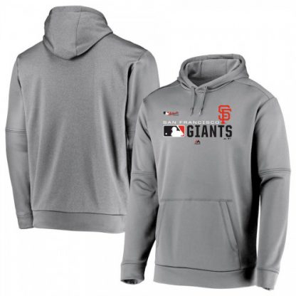 San Francisco San Francisco Giants Majestic Authentic Collection Team Distinction Pullover Hoodie Platinum