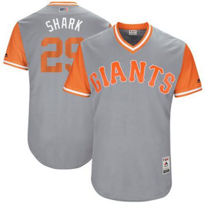 San Francisco Giants #29 Jeff Samardzija Gray "Shark" Players Weekend Authentic Stitched MLB Jersey