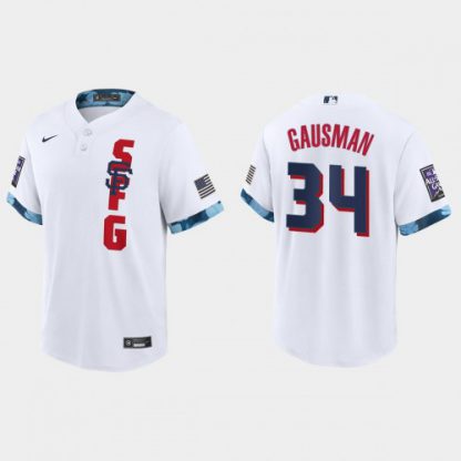 San Francisco San Francisco Giants #34 Kevin Gausman 2021 Mlb All Star Game Fan's Version White Jersey