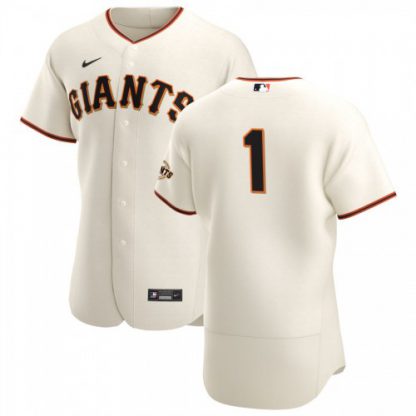 San Francisco San Francisco Giants #1 Mauricio Dubon Men's Nike Cream Home 2020 Authentic Player MLB Jersey