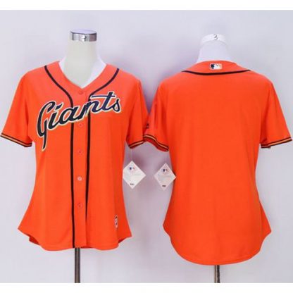 San Francisco Giants Blank Orange Women's Alternate Stitched MLB Jersey