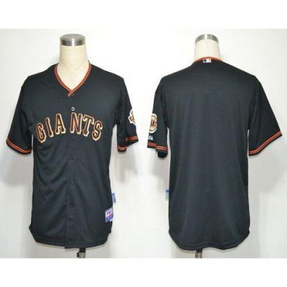 San Francisco Giants Blank Black Cool Base Stitched MLB Jersey