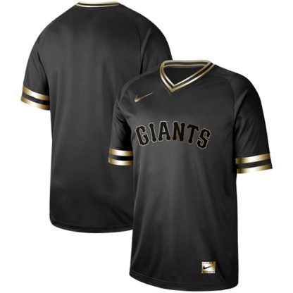 Nike San Francisco Giants Blank Black Gold Authentic Stitched MLB Jersey