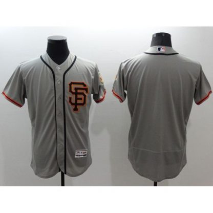 San Francisco Giants Blank Grey Flexbase Authentic Collection Road 2 Stitched MLB Jersey