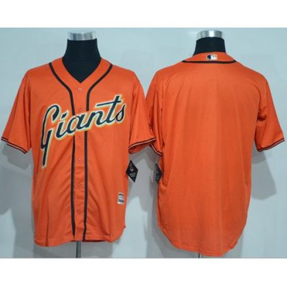 San Francisco Giants Blank Orange New Cool Base Alternate Stitched MLB Jersey