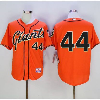 San Francisco Giants #44 Willie McCovey Orange Cool Base Stitched MLB Jersey