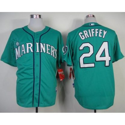 Seattle Mariners #24 Ken Griffey Green Alternate Cool Base Stitched MLB Jersey