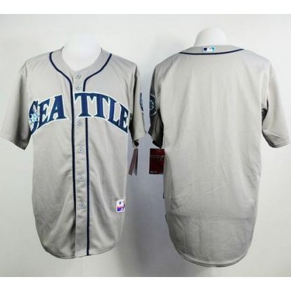 Seattle Mariners Blank Grey Cool Base Stitched MLB Jersey