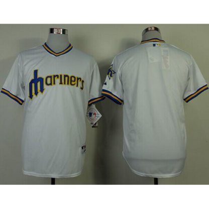 Seattle Mariners Blank White 1979 Turn Back The Clock Stitched MLB Jersey