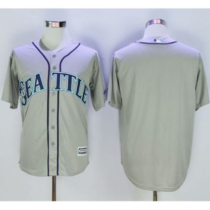 Seattle Mariners Blank Grey New Cool Base Stitched MLB Jersey